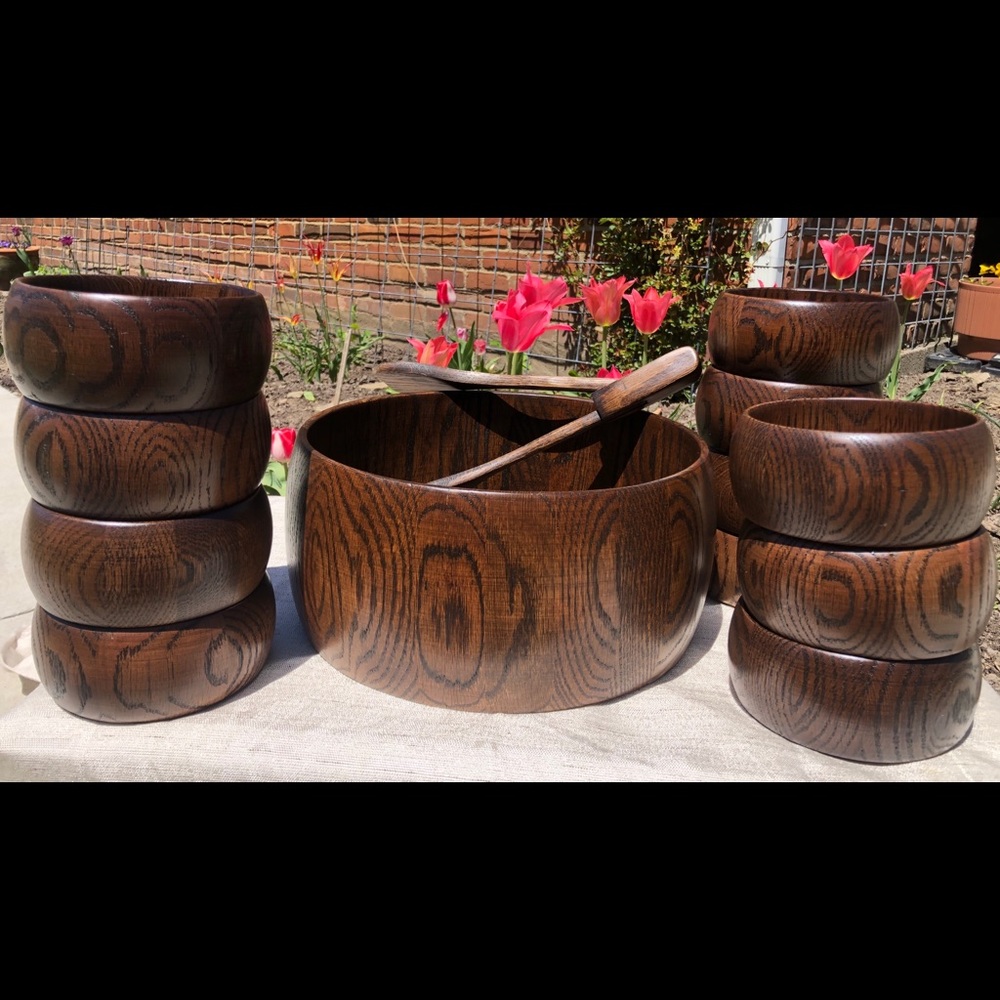 🌲Heirloom Wood Salad Bowl Set🌲